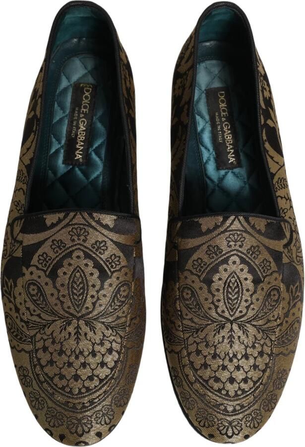 Dolce & Gabbana Jacquard leren instaploafers - Foto 2