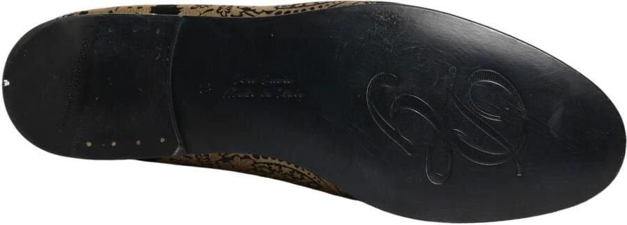 Dolce & Gabbana Jacquard leren instaploafers - Foto 6