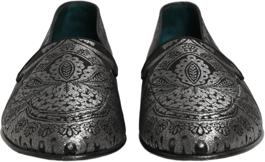 Dolce & Gabbana Jacquard leren instaploafers - Foto 2