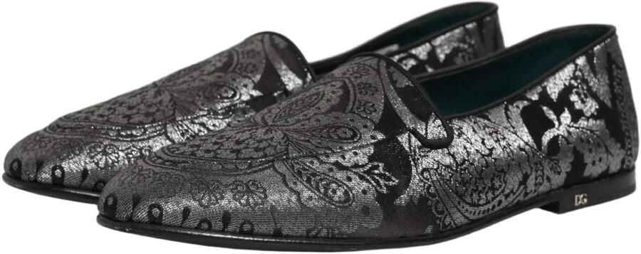 Dolce & Gabbana Jacquard leren instaploafers - Foto 4