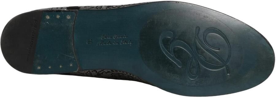 Dolce & Gabbana Jacquard leren instaploafers - Foto 5