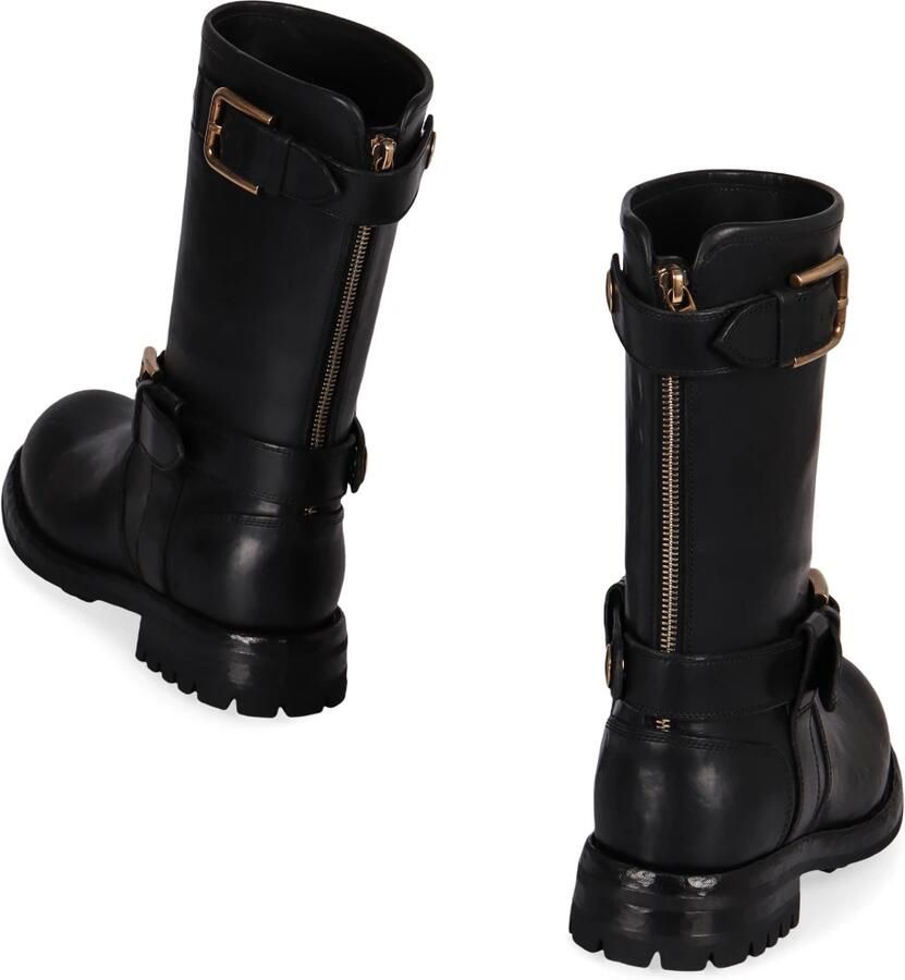 Dolce & Gabbana Kalfsleren Bikerlaarzen - Foto 2