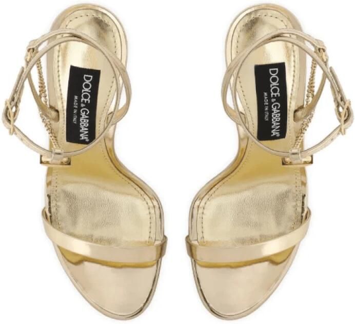 Dolce & Gabbana Keira 105mm Sandalen met Hangslotdetail - Foto 2