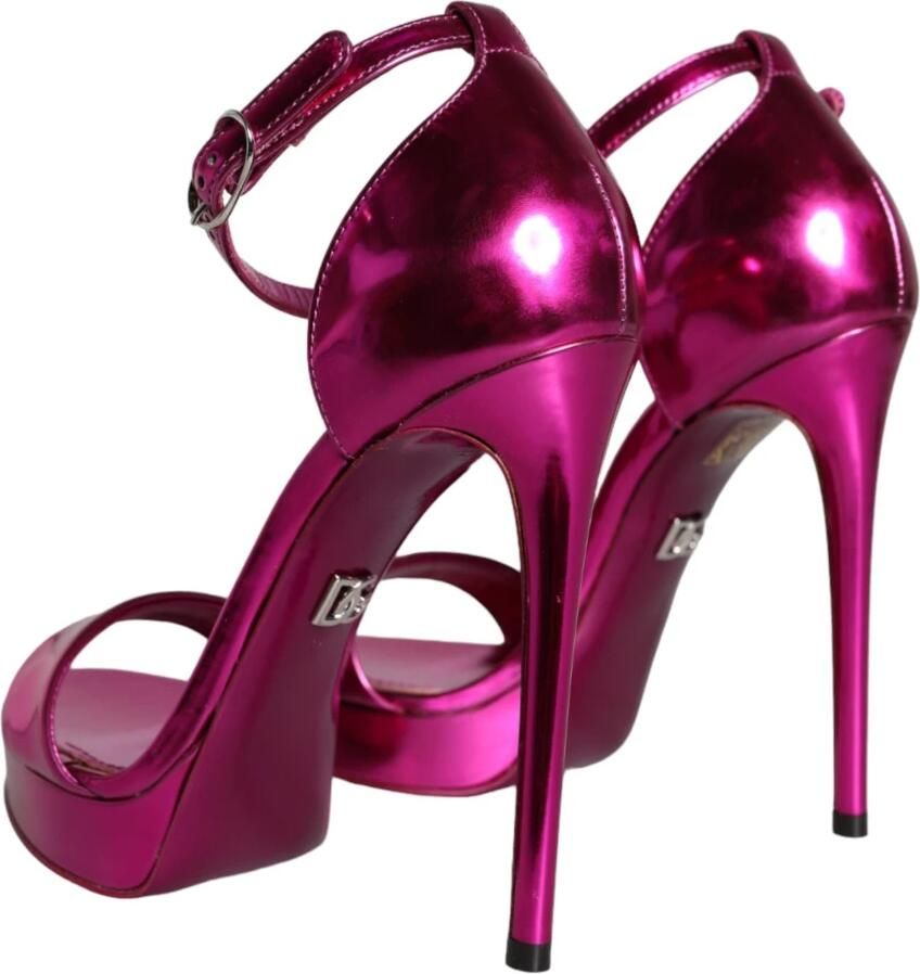 Dolce & Gabbana Fuchsia Keira Hakken Sandalen Purple Dames