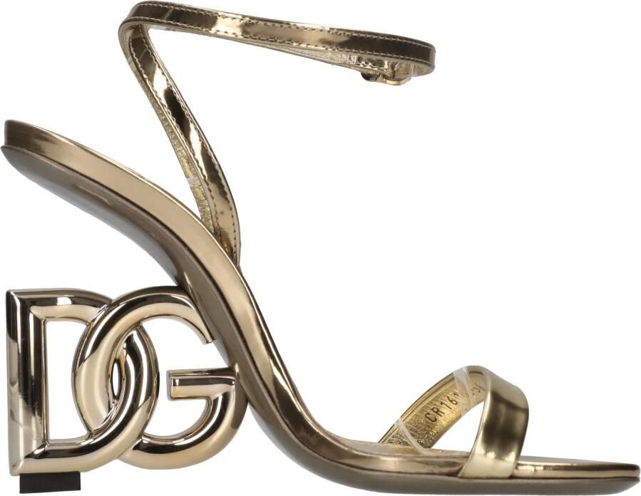 Dolce & Gabbana Goudkleurige Metallic Sandalen met Karol Hak Yellow Dames - Foto 2