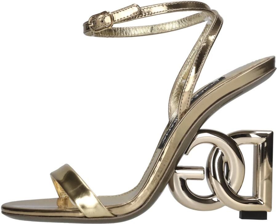 Dolce & Gabbana Goudkleurige Metallic Sandalen met Karol Hak Yellow Dames