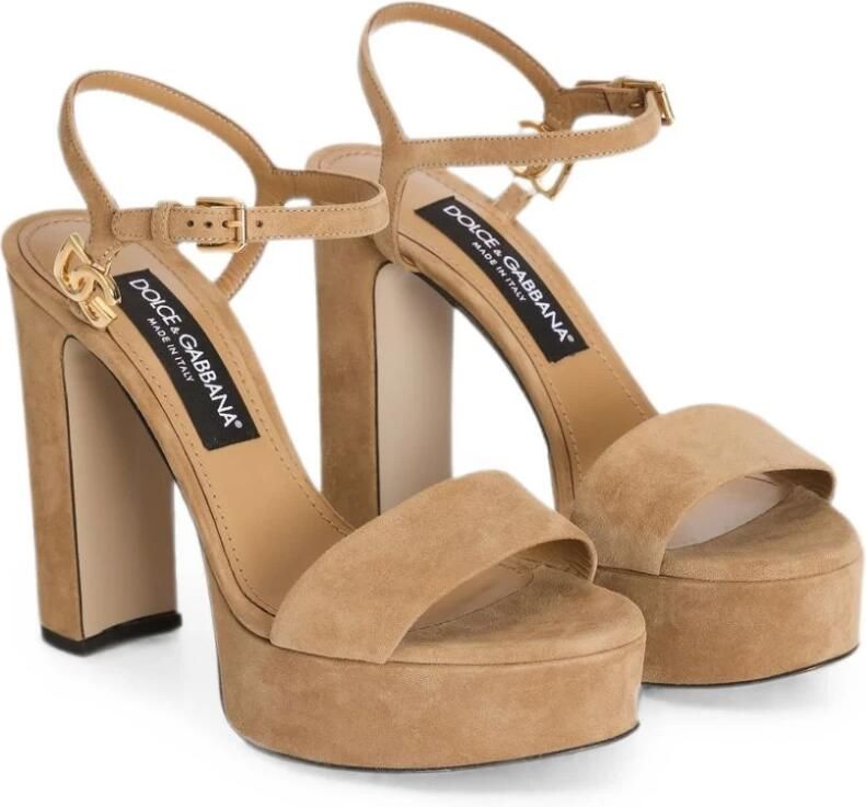 Dolce & Gabbana Keira Suede Platform Sandal - Foto 2