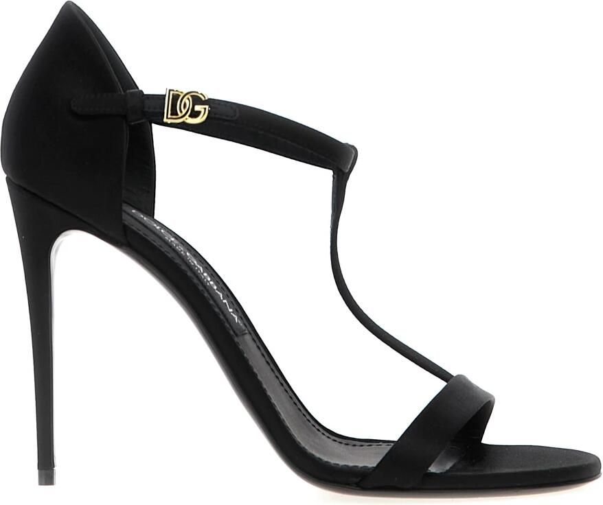Dolce & Gabbana Zwarte Sandalen voor Modieuze Vrouwen Black Dames
