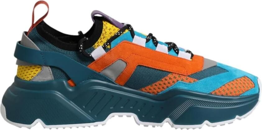 Dolce & Gabbana Kleurrijke lage sneakers met rubberen zool