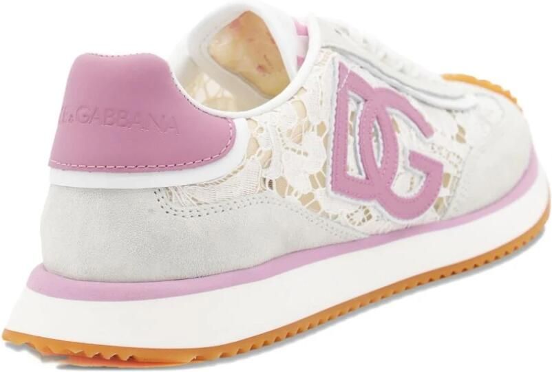 Dolce & Gabbana Kleurrijke Veterschoenen met Leren Binnenzool