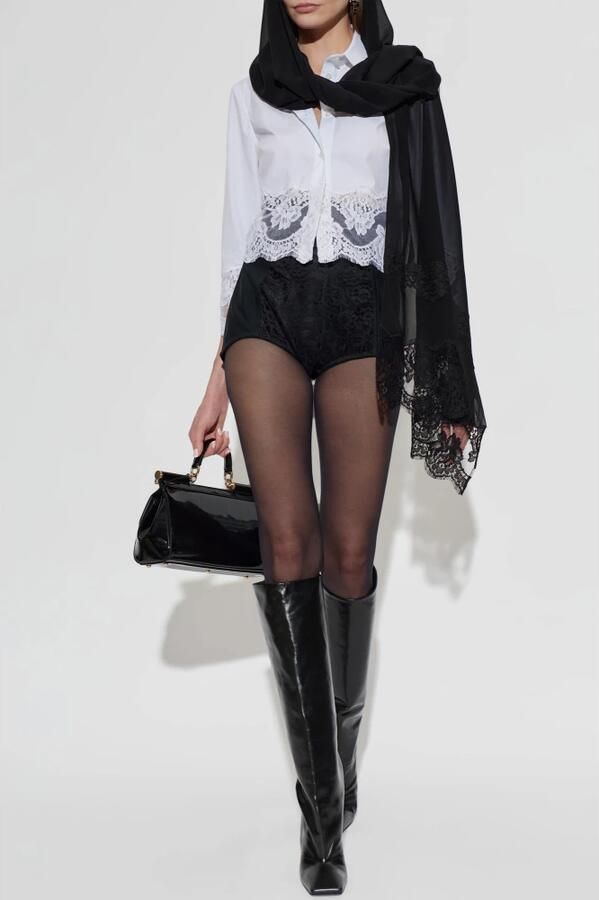 Dolce & Gabbana Kniehoge laarzen van kalfsleer - Foto 3