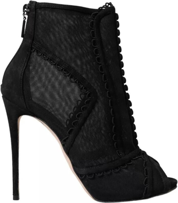 Dolce & Gabbana Taormina Lace Slippers With Brooch Detailing Beige Dames