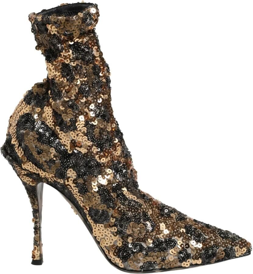 Dolce & Gabbana Lori sequined booties