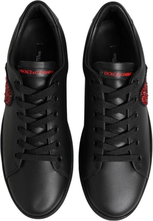 Dolce & Gabbana Kristalhart lage sneakers