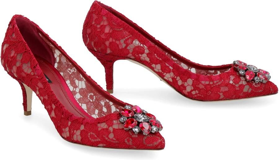 Dolce & Gabbana Lace Pump met Strass Applicatie - Foto 2