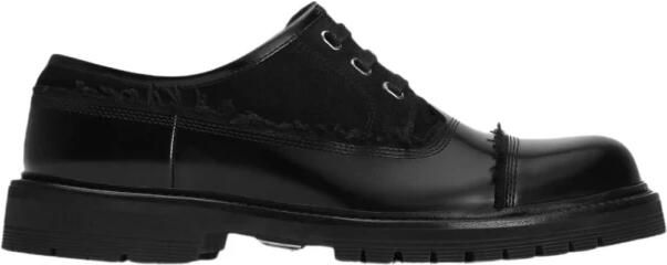 Dolce & Gabbana Leren en Stoffen Derby Schoenen