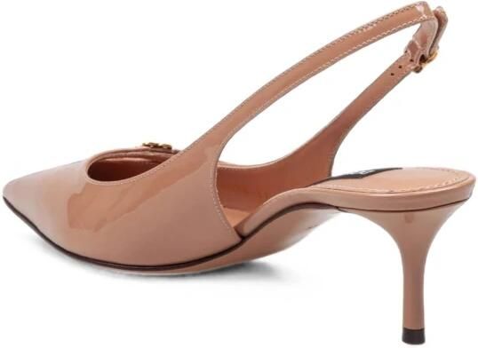 Dolce & Gabbana Slingback van nappaleer met zijde-effect - Foto 10