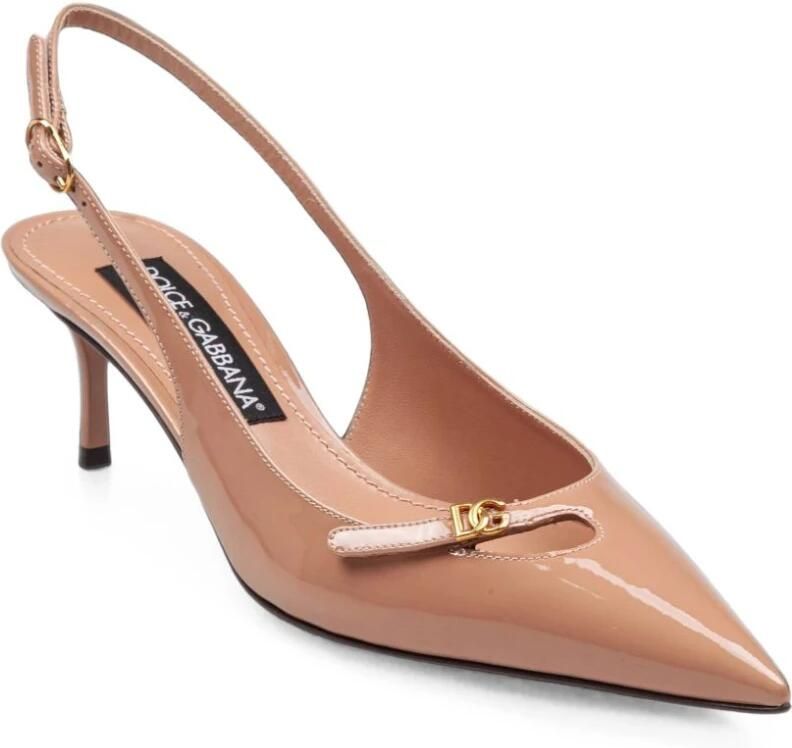 Dolce & Gabbana Slingback van nappaleer met zijde-effect - Foto 3