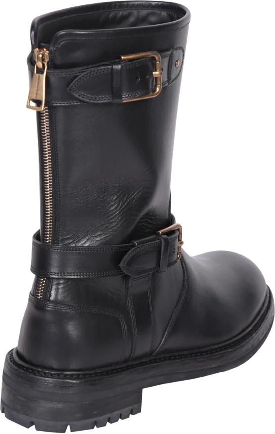 Dolce & Gabbana Leather Biker Boots - Foto 2