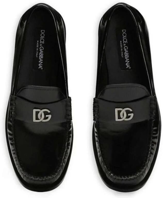 Dolce & Gabbana Metal Monogram Loafer Black Heren - Foto 2