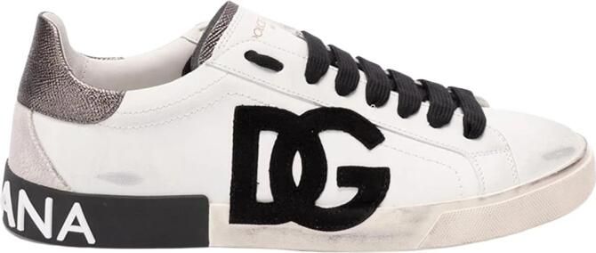 Dolce & Gabbana Leather Low Top Sneakers
