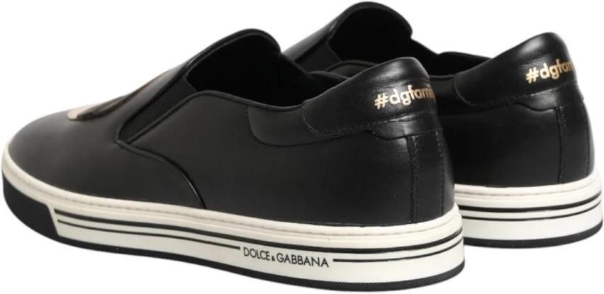 Dolce & Gabbana Leather Signature Figures Sneakers - Foto 2