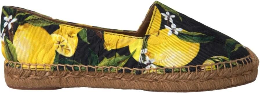 Dolce & Gabbana Lemon Print Espadrilles