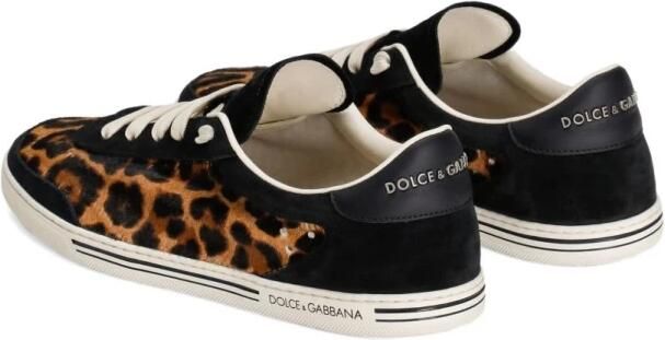 Dolce & Gabbana Leopard Print Lace-Up Sneakers