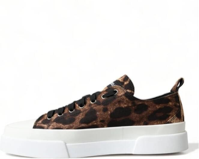 Dolce & Gabbana Luxe Luipaardprint Casual Sneakers Multicolor Heren