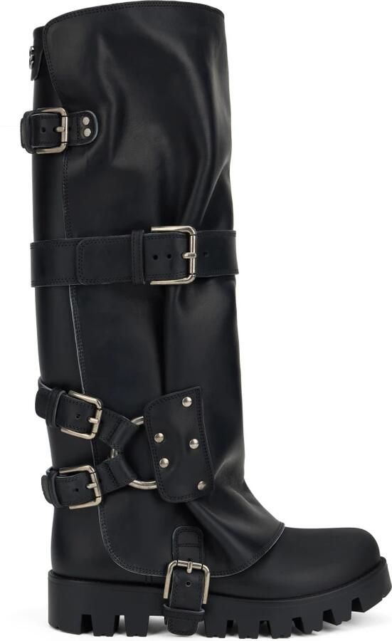 Dolce & Gabbana Leren Bikerlaarzen