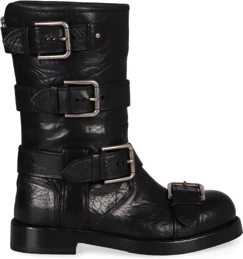 Dolce & Gabbana Leren Bikerlaarzen