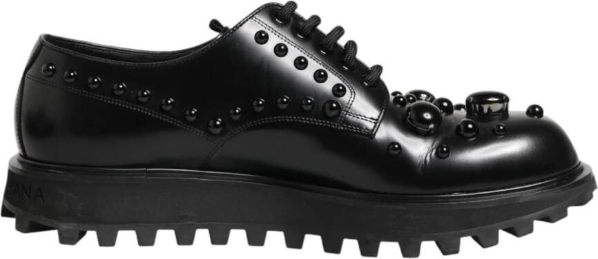 Dolce & Gabbana Leren Derby Schoenen met Noppen voor Heren