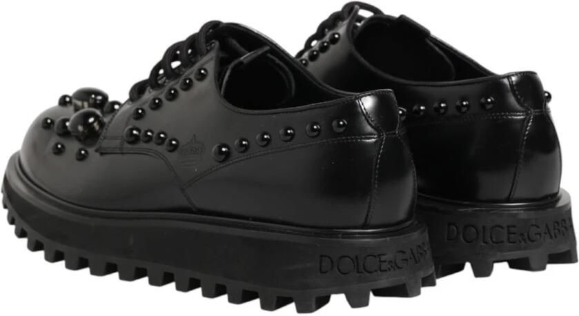 Dolce & Gabbana Leren Derby Schoenen met Noppen voor Heren - Foto 2
