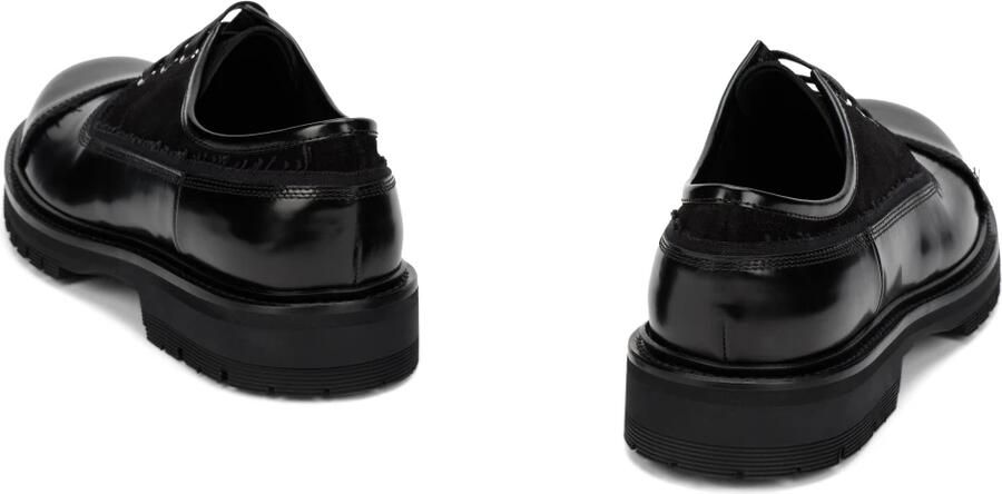 Dolce & Gabbana Leren en Stoffen Derby Schoenen - Foto 3