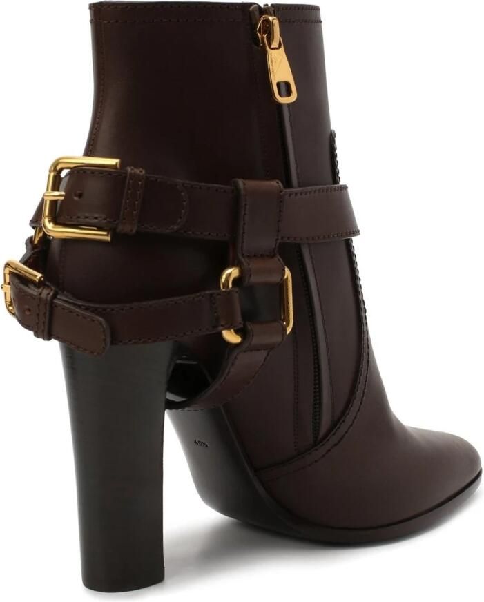 Dolce & Gabbana Leren Enkellaarzen met 11cm Hak - Foto 2