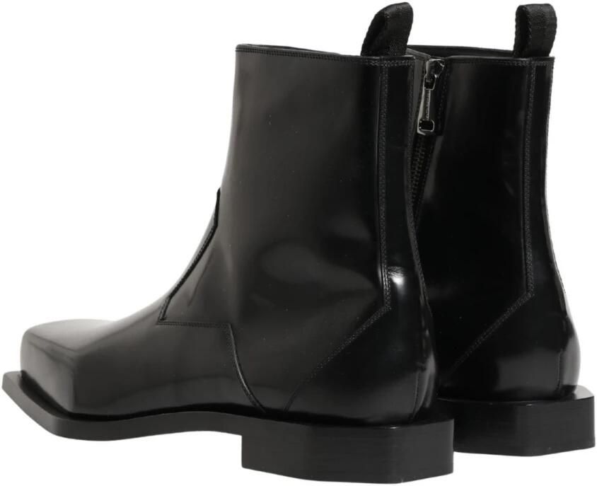 Dolce & Gabbana Leren Enkellaarsjes met Ritssluiting - Foto 2