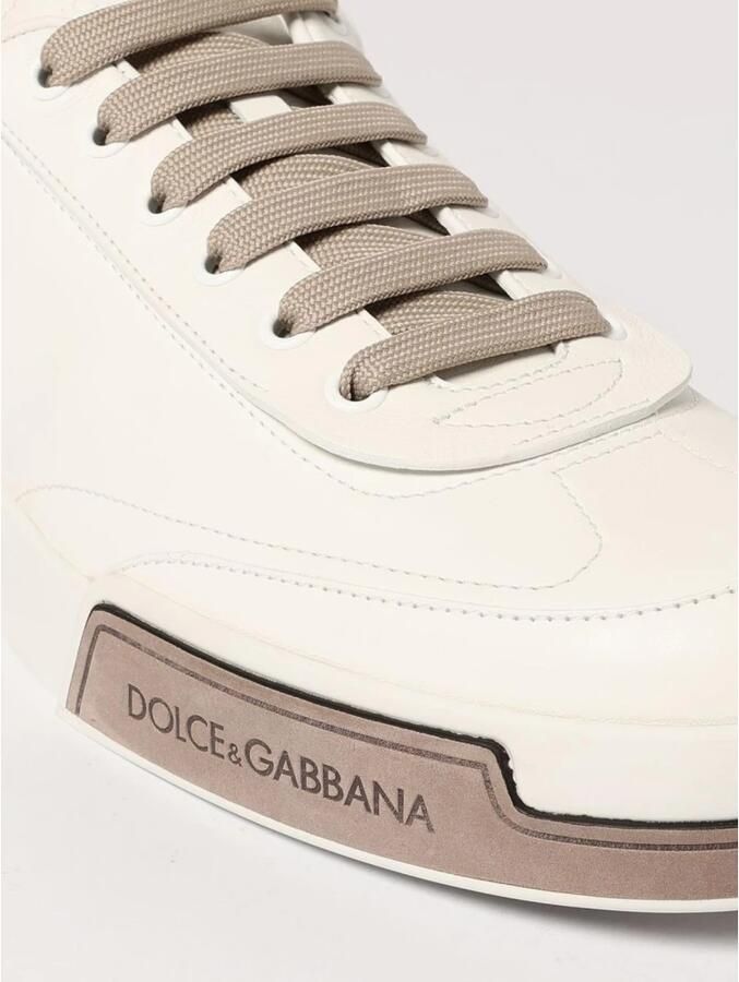 Dolce & Gabbana Portofino Yatch Sneakers Wit Duif Grijs White Heren