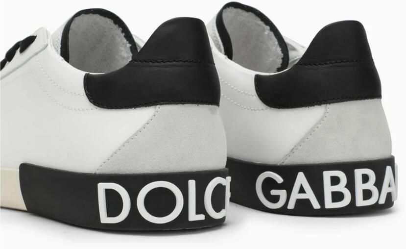 Dolce & Gabbana Leren Lage Sneakers met Logo Detail - Foto 2