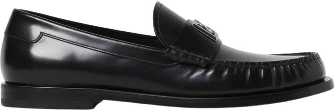 Dolce & Gabbana Zwarte Loafer Schoenen met Zilveren DG Logo Black Heren - Foto 5