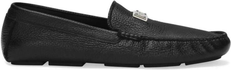 Dolce & Gabbana Leren Logo Plaque Mocassins