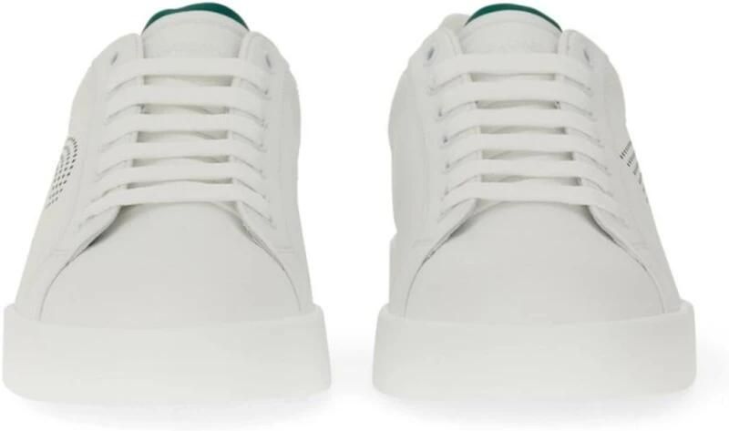 Dolce & Gabbana Leren Low-Top Sneakers met Geperforeerd DG Logo - Foto 2