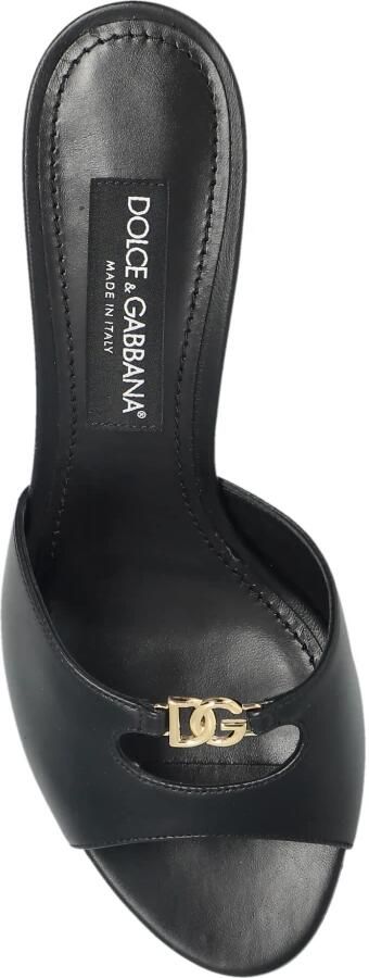 Dolce & Gabbana Leren Mules met Hak - Foto 4