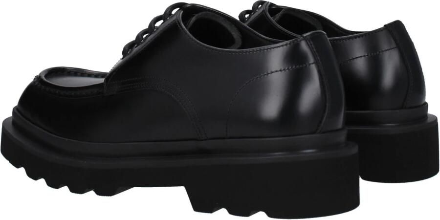 Dolce & Gabbana Italiaanse Leren Veterschoen Black Heren - Foto 4