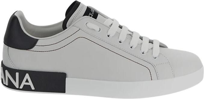 Dolce & Gabbana Leren lage sneakers met contrasterende inzetstukken White Heren - Foto 6