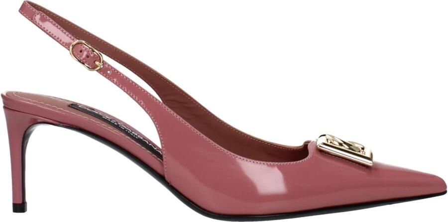 Dolce & Gabbana Roze Patentleren Slingback Hakken Pink Dames - Foto 3