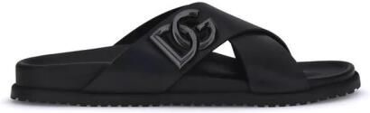 Dolce & Gabbana Leren Sandalen met Kruisband