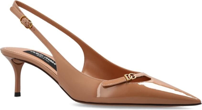 Dolce & Gabbana Slingback van nappaleer met zijde-effect - Foto 9