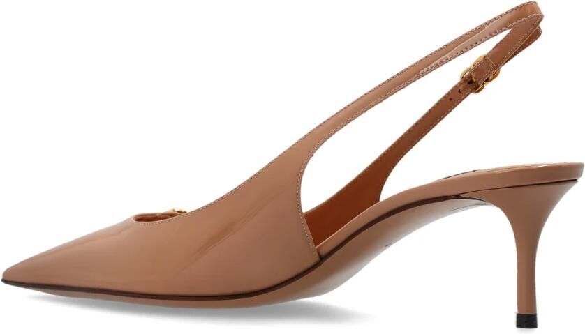 Dolce & Gabbana Slingback van nappaleer met zijde-effect - Foto 8