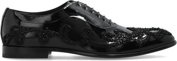 Dolce & Gabbana Leren Schoenen met Versieringen