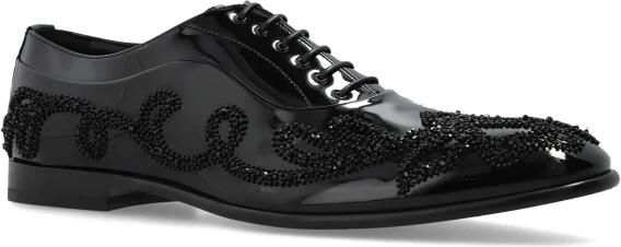 Dolce & Gabbana Leren Schoenen met Versieringen - Foto 5